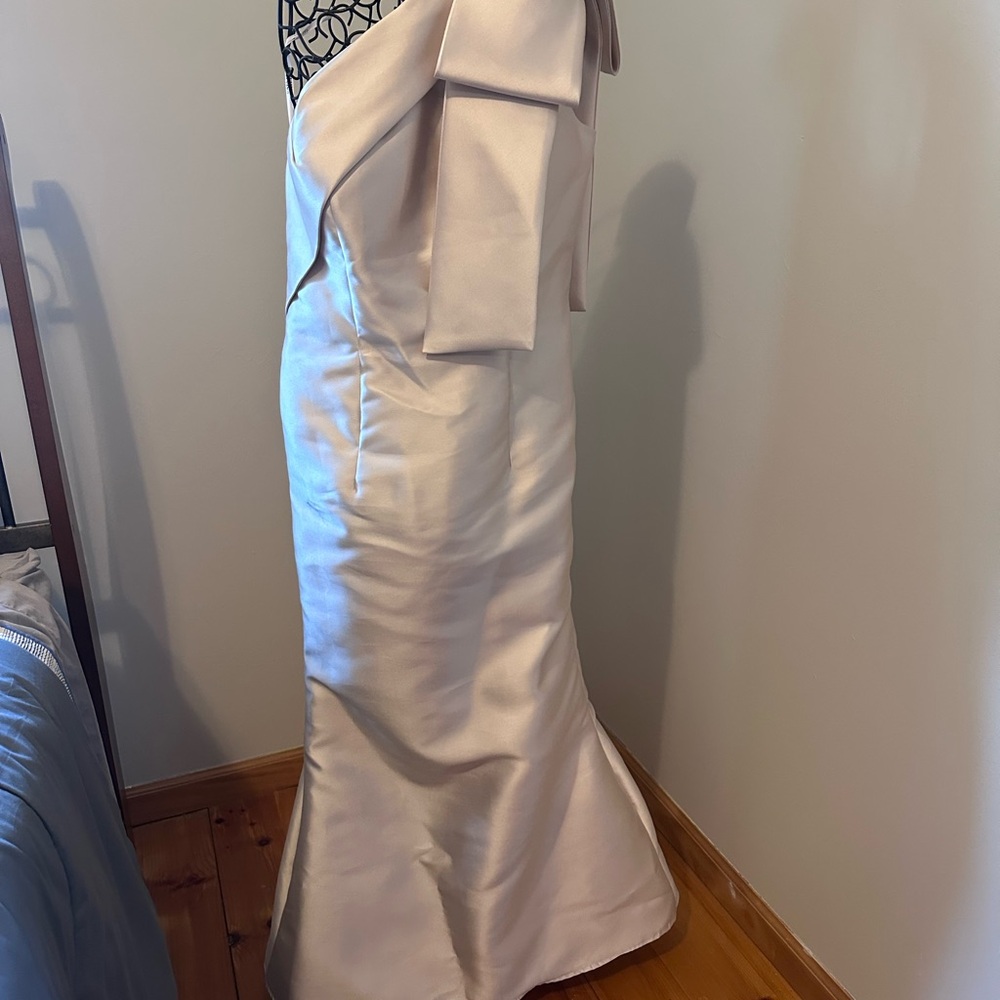 Bari Jay Elegant Cream / Champagne Gown